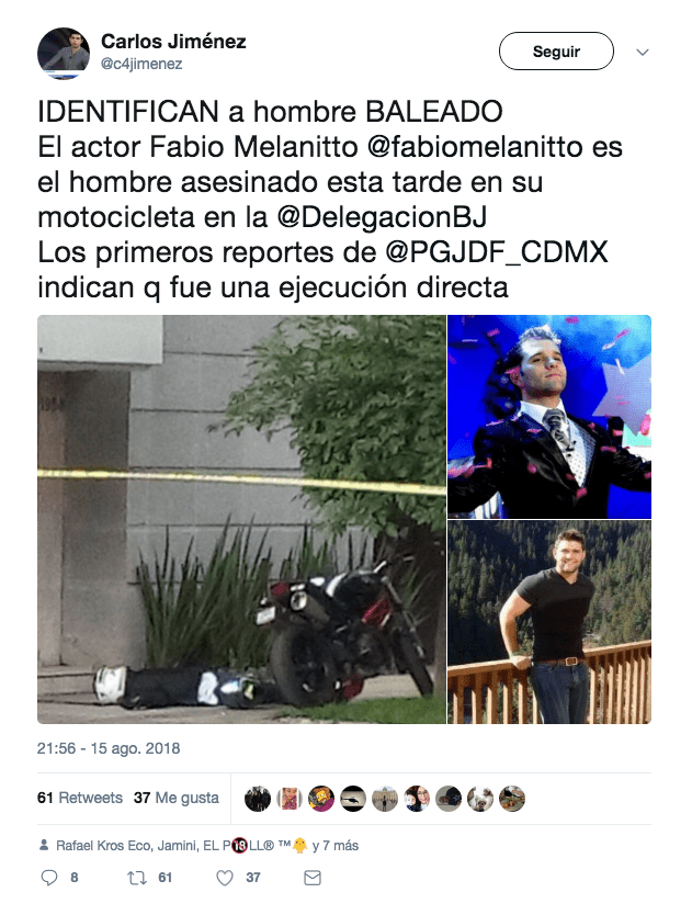 Asesinan a Fabio Melanitto, ex-integrante de UFF