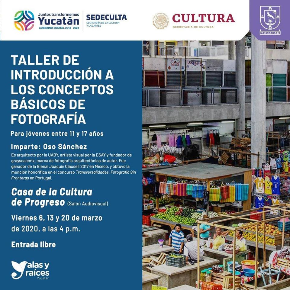 La Dirección de Cultura invita a asistir al próximo taller de fotografía
