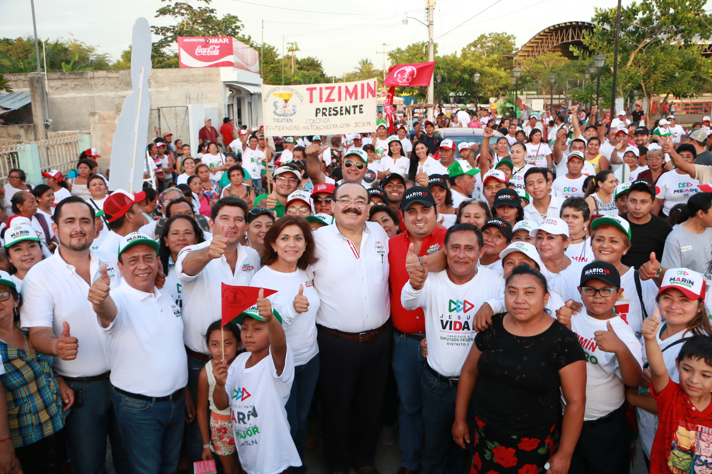 Fuerte respaldo al candidato en Mérida y el interior del estado 