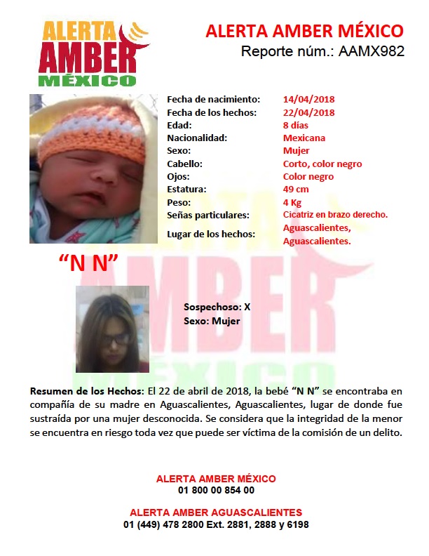 ALERTA AMBER BEBÉ N N (AGS)